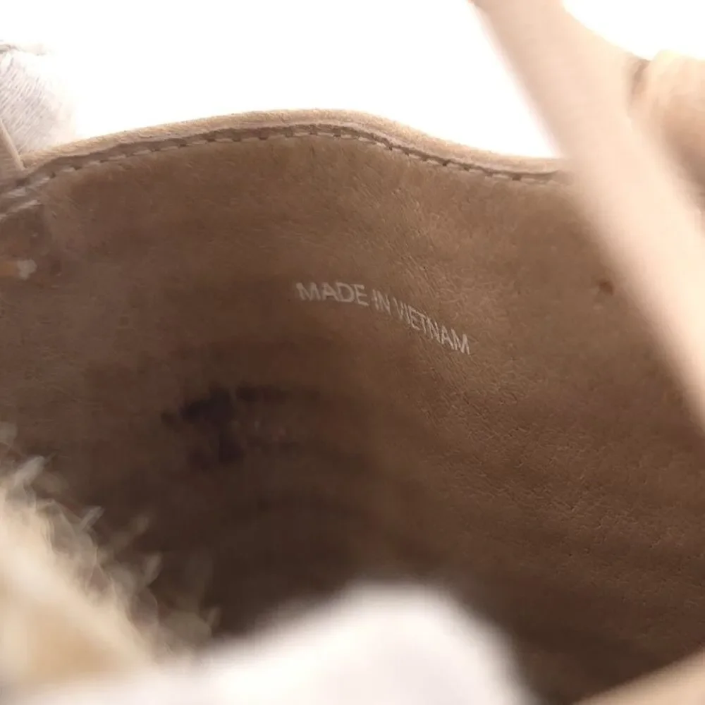 EILEEN‎ FISHER Women's Espadrille Flats Elastic Straps 10 Beige Slip on